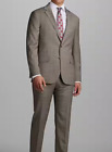 JOS A BANK Light Brown Glen Plaid Full Suit 42R Wool