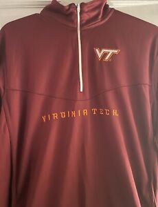 Virginia Tech Hokies Xl pullover Mens 1/4 zip
