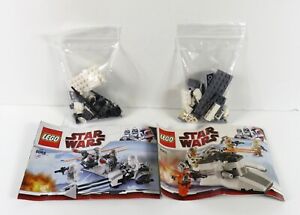 LEGO Star Wars 8084 8083 Hoth Battle Packs Speeder Bike & More No Minifigures