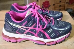 ASICS Gel Kayano 22 Women's Running Athletic Sneaker Blue Pink Size 8.5