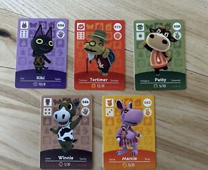 Amiibo Card Bundle (Kiki, Tortimer, Patty, Winnie, Marcie)