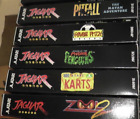 lot of 5 atari jaguar game boxes empty original official