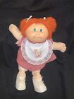 Cabbage Patch Kids 1985 Red Hair Green Eyes CPK Bib & Outfit Xavier Roberts