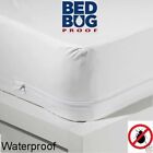 Twin Mattress Cover Vinyl Waterproof Zipper Protects Against Bed Bugs Mites