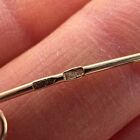 Vintage Rose Gold 585 14K Women's Jewelry Safety Pin Brooch Needle 0.5 gr