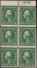 US #405b MNH booklet pane of 6 with plate number