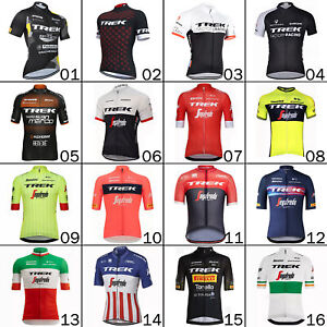 Men's Cycling Jersey Short Sleeves Trek Style Team Shirts Quick-Dry Lightweight