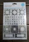 New Martha Stewart CLEAR MONOGRAM and FRAME stamps Alphabet Initial diy card
