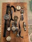 Mixed Lot Of Vintage Watches For repair Fairfax Timex Helbros Eseikor Lord Nelso