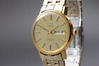 *Exc+5* Vintage OMEGA Seamaster Cal.1020 Automatic Gold Dial Day Date Mens Watch