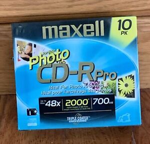 Maxell CD-R Pro Professional Quality 10 PK New
