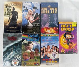 Lot Of 7 FACTORY SEALED VHS MOVIES MIXED LOT Bundle Of 7 New VHS Movies