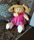 Vtg Cabbage Patch Jesmar Doll PACI  FRECKLES GREEN EYES 2 Braids SPAIN Clothes