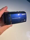 Sony DCR-SX40 Blue Handycam 4 GB 60x Optical Zoom Digital Video Camera - Tested