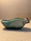 Roseville Pottery “ Pine Cone Modern “ Green Boat Planter # 455-6 In 1953