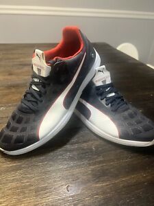 Men’s Puma BMW  Evo Speed Team Racing Shoes Sneakers Navy/white/red Size 12