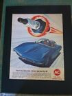 1968 A/C Delco plugs  Corvette  *Original*  GM car ad*Ready to Display*print