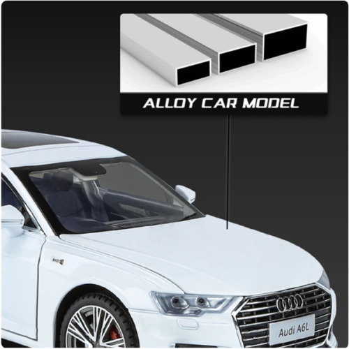 1:18 AUDI A6 Alloy Car Model Diecast & Toy Metal Vehicle Model Gift - A41D32Fx
