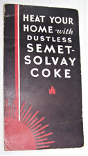 VINTAGE SEMET-SOLVAY COKE COAL ADVERTISING SEWING NEEDLE HOLDER LEHIGH VALLEY PA