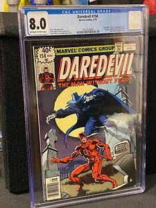 Daredevil #158 1979 CGC 8.0 Frank Miller Run Begins! Free Shipping!