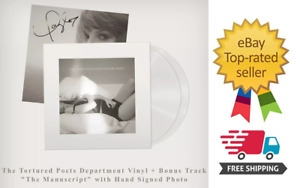 SHIPS TODAY Taylor Swift The Tortured Poets Department Vinyl + HAND SIGNED PHOTO