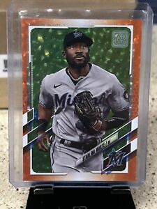 New Listing2021 Topps Series One Orange Foil Ice Starling Marte 174/299 SP Marlins
