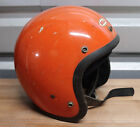 Vintage Bell RT R-T Orange Motorcycle Helmet USA Size 7 & 1/8 57 CM Toptex