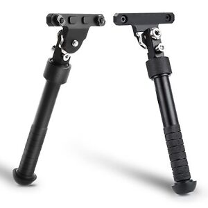 6-9 inch Tactical Bipod Steel Adjustable Hunting Rifle Gun Bipod for M-lok Rail