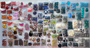 Huge Jewelry Making Lot Beads Pendants Glass SemiPrecious Stones Coral Cloisonne