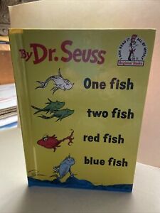One Fish Two Fish Red Fish Blue Fish By  Dr Seuss 1988 Edition Hardcover Book