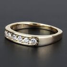 14k Yellow Gold European Shank Diamond Wedding Ring by Frederick Goldman