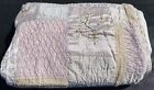 KEECO Handmade Block Embroidered Embellished Cotton Quilt 86x86”W VGC