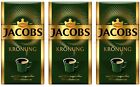 3 JACOBS Kronung Ground Coffee Packs 100% Arabica Made in Germany