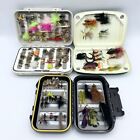 Large Lot Over 200 Assorted Fly Fishing Lures In Cases