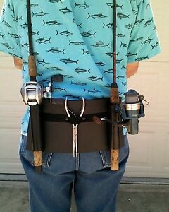 SURF CASTING Double Backpack Fishing Rod Holder With Larger 1-1/2