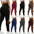 Fleece Lined Leggings Women Thick Soft High Waisted Tummy Control Thermal Pants