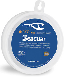 Seaguar Blue Label 100% Fluorocarbon Leader Line (25, 50, 100yd) Select Lb. Test