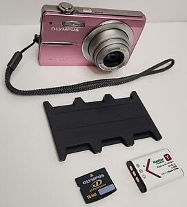 Olympus FE-370 8.0MP 5x Digital Camera - Pink Tested