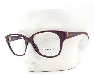 Bvlgari 4077 5265 Eyeglasses Frames Glasses Polished Dark Purple 54-16-140
