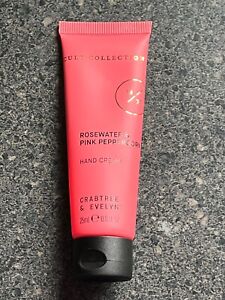 Crabtree & Evelyn ROSEWATER & PINK PEPPERCORN Cult Classic Hand Therapy 0.8 oz
