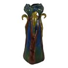 Art Nouveau Tiffany Studios Favrile Style 1900s Pottery Jack In The Pulpit Vase