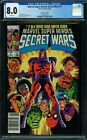 Marvel Super Heroes Secret Wars #2 CGC 8.0 White Pages Marvel Comics 6/1984