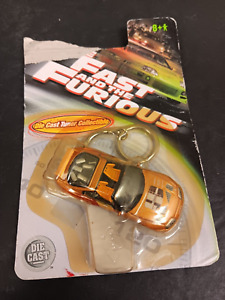 Racing Champions 1:64 Die Cast Fast & The Furious Toyota Supra keychain NOS
