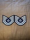 U.S. Air Force Tech Sergeant Rank Chevrons Patches Lot Of 2 New USAF