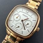 Fossil Women's ES2855 Rose Gold SS Multifunction Quartz Watch White Dial 6