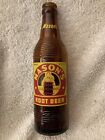 VINTAGE MASON'S ROOT BEER BROWN ACL BOTTLE-10 OUNCES-QUINCY, ILLINOIS 1950's