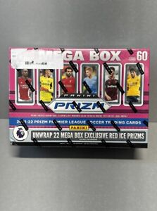 New Listing2021-22 Panini Prizm Premier League Soccer Trading Cards Mega Box SEALED