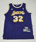 NBA Adidas Hardwood Classics Magic Johnson #32 LA Lakers Jersey Purple Mens Sz M
