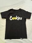 Cookies t-shirt black with white text Men's S