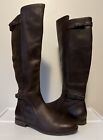 UGG Danae Tall Brown Riding Boots Womens Leather Suede 1008683 Knee High Size 10